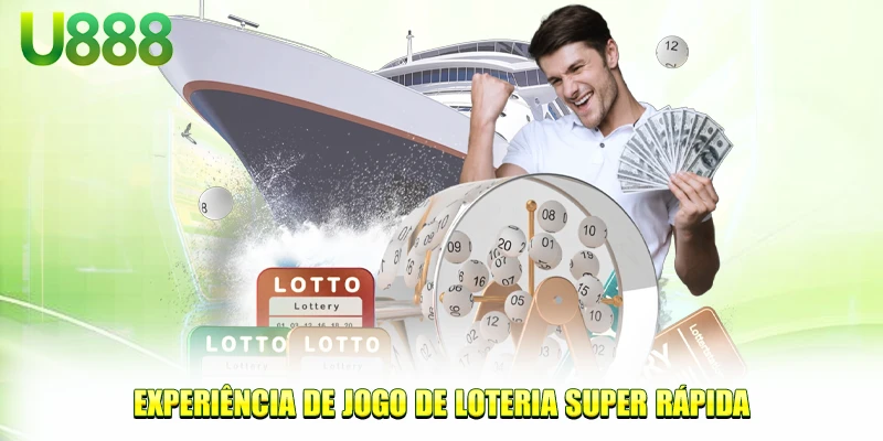 Experiência de jogo de loteria super rápida
