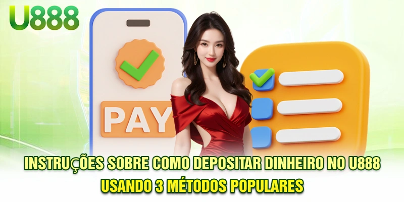 Instruções sobre como depositar dinheiro no U888 usando 3 métodos populares